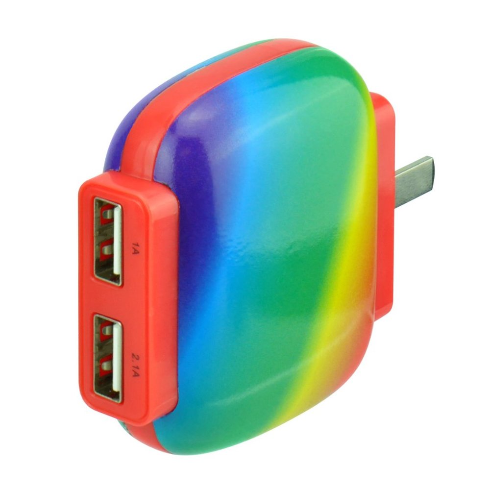 Rainbow Dual USB Wall Charger
